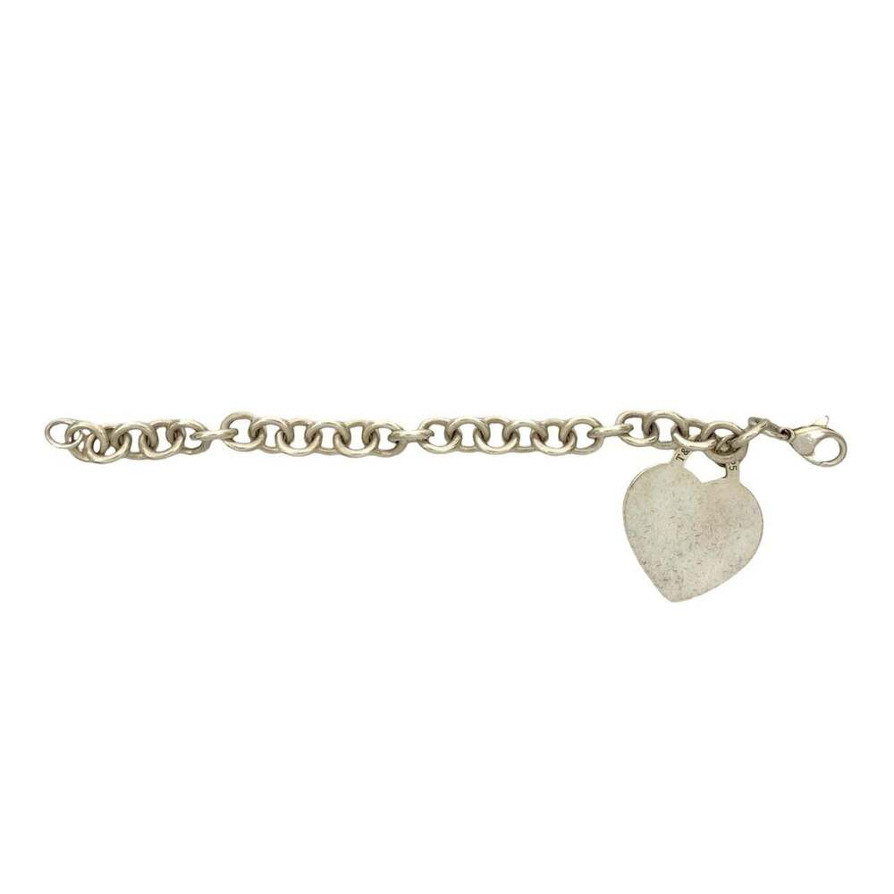 TIFFANY Authentic Silver Heart Charm Bracelet - Picture 5 of 5
